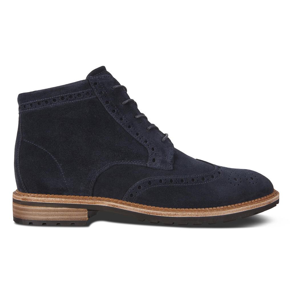 Bottine Chukka Ecco Vitrus I Wing Tip Homme Bleu Marine 9841-GZSOT